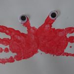 Crab hands toddler craft beach sealife
